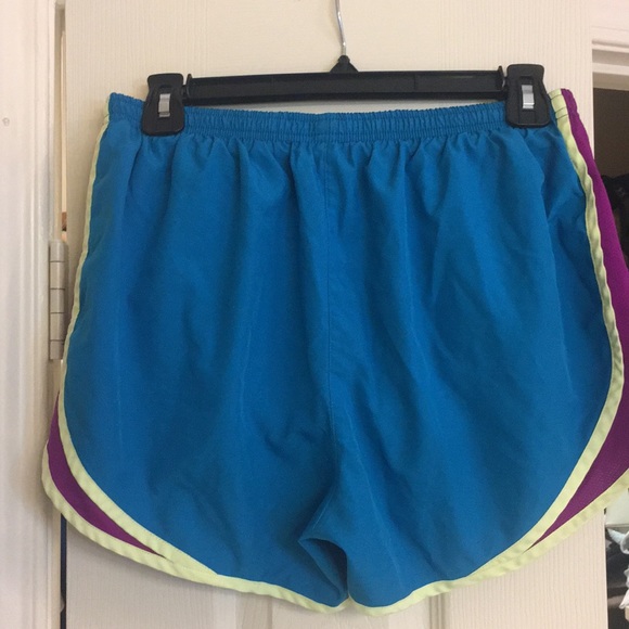 Nike Dri Fit running shorts Blue and Purple Medium - Picture 3 of 4